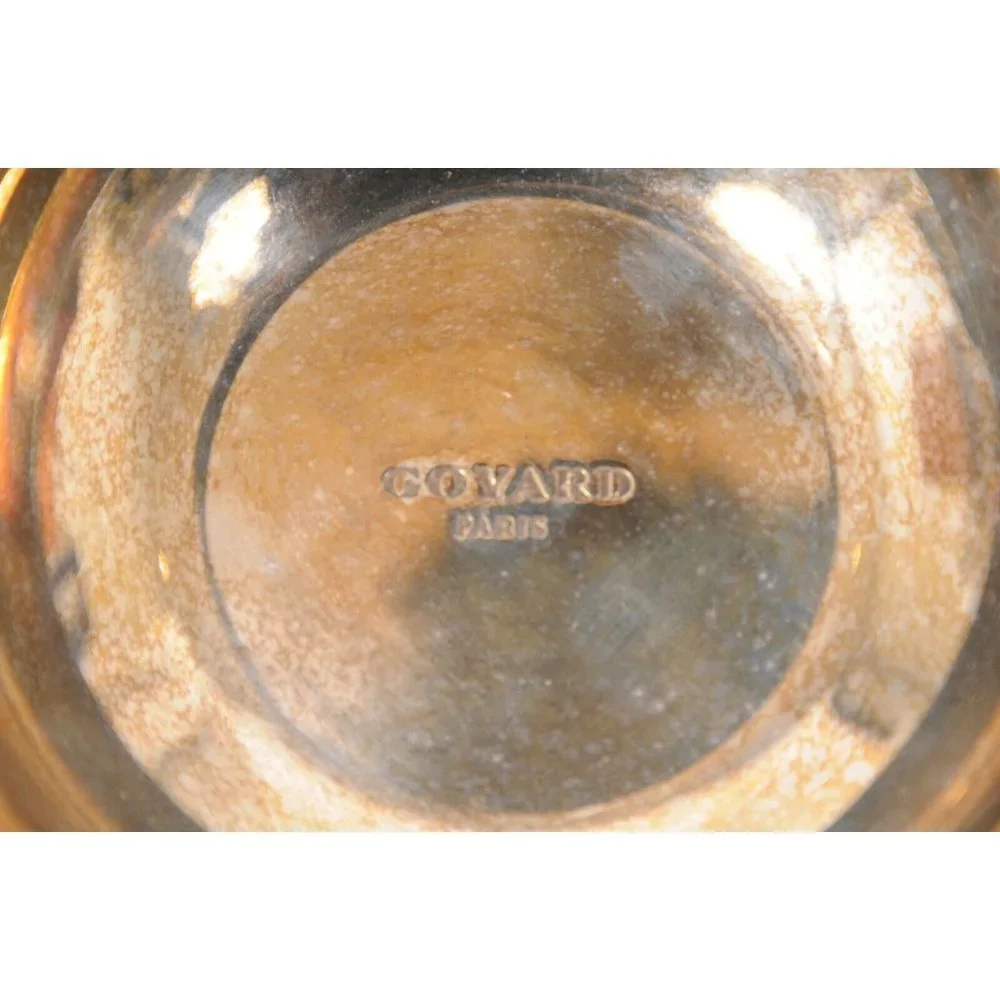 Goyard Red Edmond Double Dog Cat Bowl Hard Sided Trunk Discontinued Palladium